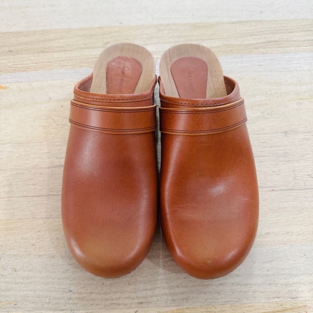 Isabel Marant Thalie Classic Clogs Shoes Natural Studded size 35 - Picture 8 of 16